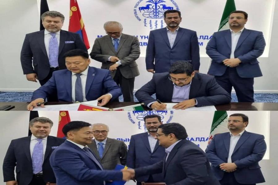 امضای تفاهم نامه همکاری‌های معدنی ایران و مغولستان